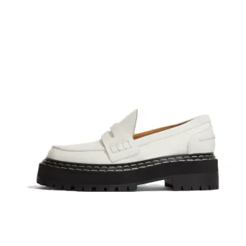 PROENZA SCHOULER Contrast-stitch Penny-slot Leather Loafers