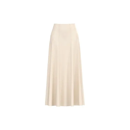 BRAND BY MEI Casual Long Skirts Women's Apricot