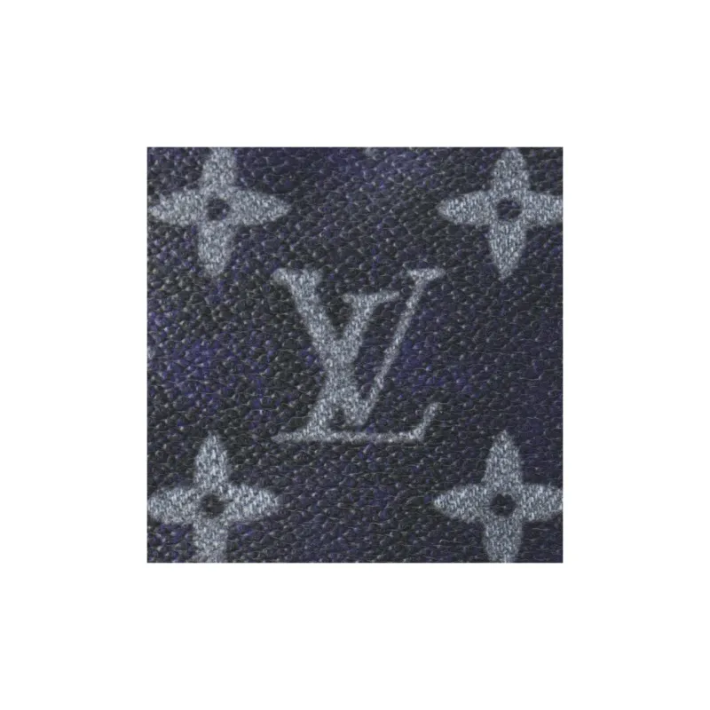 LOUIS VUITTON Dopp Kit Leather Toiletry Bag, Storage Bag Men's Ink Blue-5