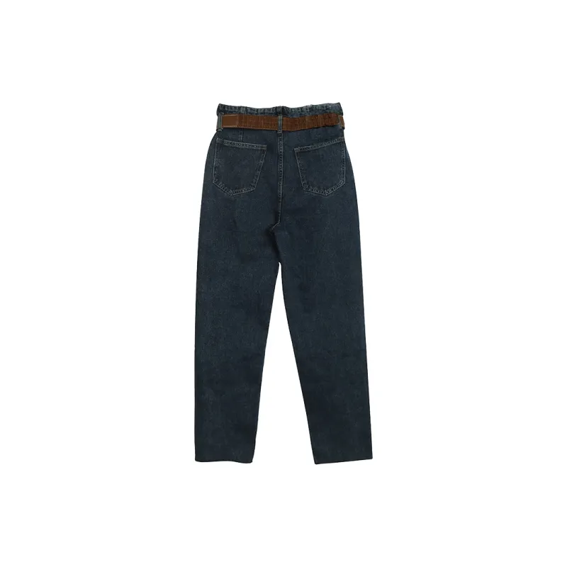 EOEI Jeans Women's Blue Gray-1