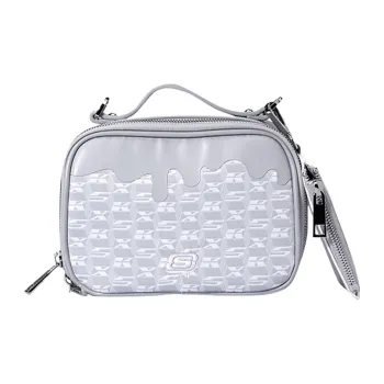 Skechers Ice Cream Series Fabric Small Square Bag Crossbody Bag Shoulder Bag Regular Unisex Light Gray