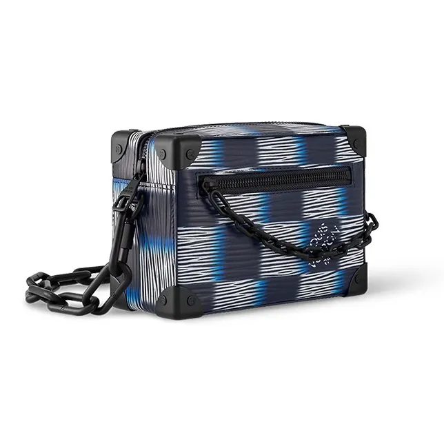 LOUIS VUITTON SOFT TRUNK Damier Rush Epi XL Leather Shoulder Bag Crossbody Bag Mini Men's Blue Moon-1