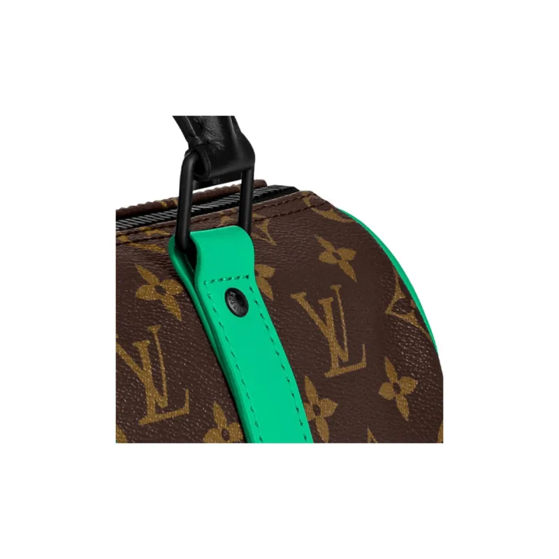 LOUIS VUITTON Keepall Bandouliere 25 Monogram Macassar Minty Green-5