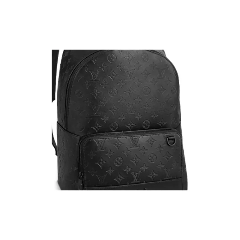 LOUIS VUITTON Racer Calfskin Backpack Regular Men's Black-4