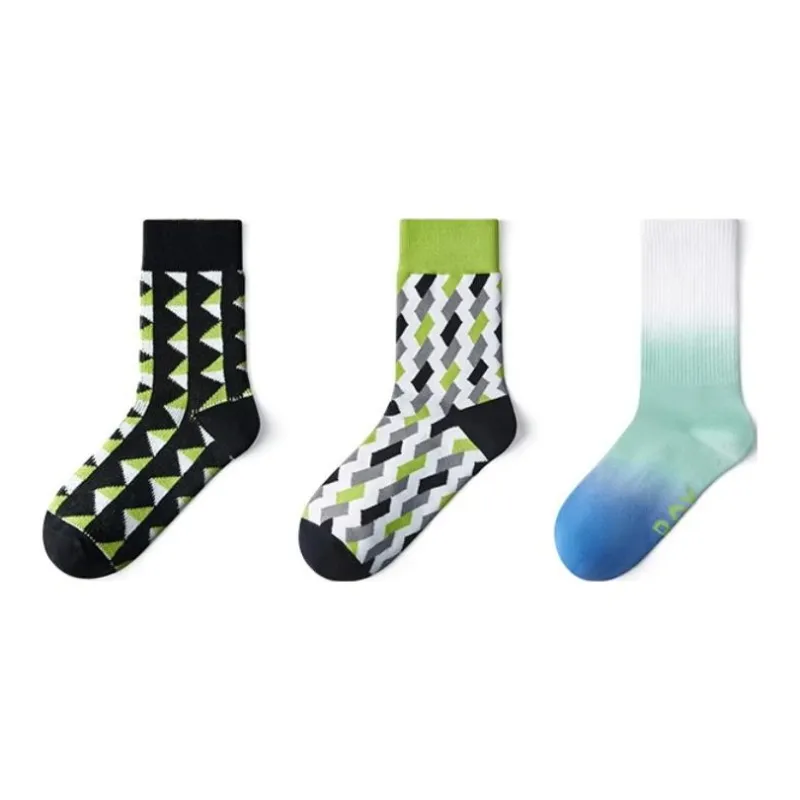 YOUKESHU Mid Calf Socks Unisex 3 Pack-8
