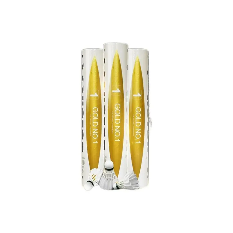 VICTOR Victor Golden Collection Duck Feather Shuttlecock 12 Pack Duck Feather Shuttlecocks-1