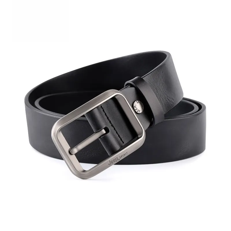 JEEP SPIRIT Top Grain Cow Leather Belts Men's Width 3.8cm-2