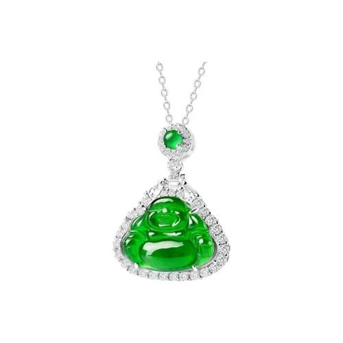 With The Heart Of The Jade Ice Glutinous Jadeite Necklaces Women's