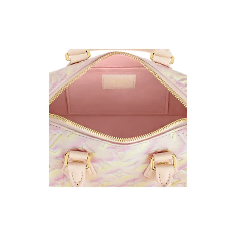 LOUIS VUITTON SpeedyBandoulière Cow Leather Pillow Bag, Shoulder Bag, Crossbody Bag, Handbag Regular Women's Pink-4