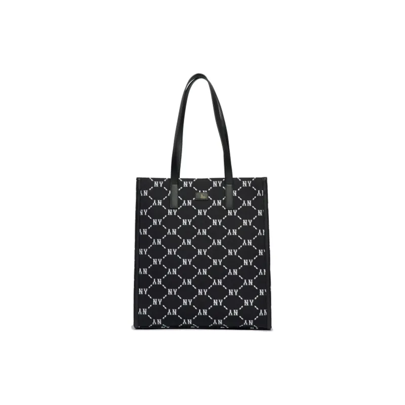 MLB Monogram Collection Polyester Combo Bag Tote Bag Shopping Bag Shoulder Bag Handbag Regular Women's Black-4
