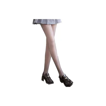 MIIOW Pantyhose Women's Black Transparent Skin