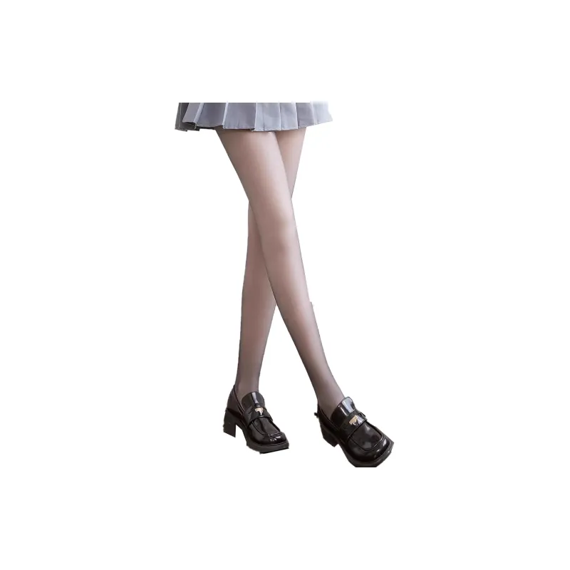 MIIOW Pantyhose Women's Black Transparent Skin-0