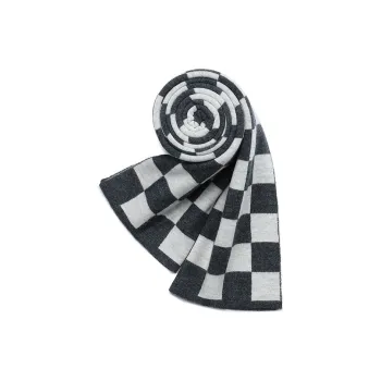 PIERRE CARDIN Wool Knit Scarves Men's Light Gray