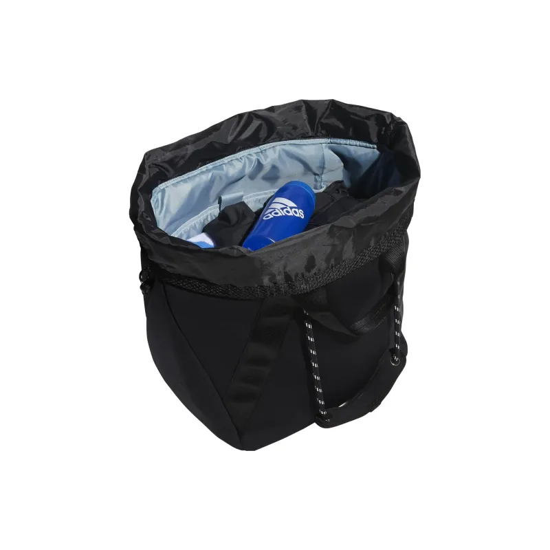 Adidas Polyester Tote Bag, Shopping Bag, Shoulder Bag, Handbag Regular Unisex Black-3