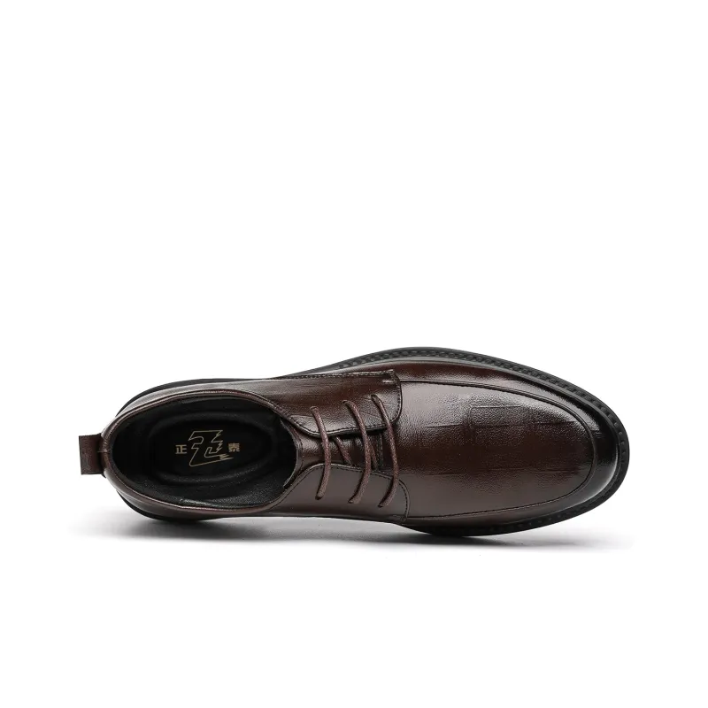 CHINT Dress Shoes Men Low Top Black-8