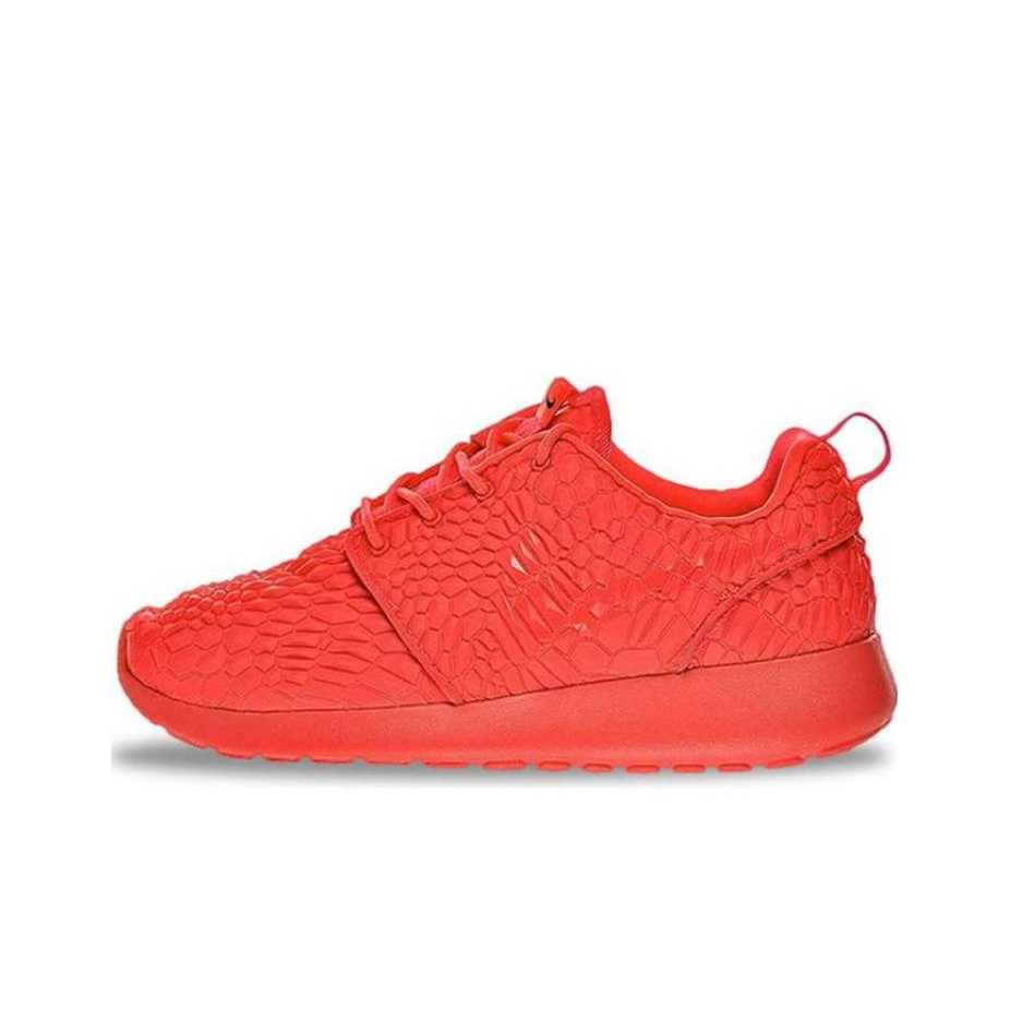 Nike roshe run flyknit bright crimson best sale