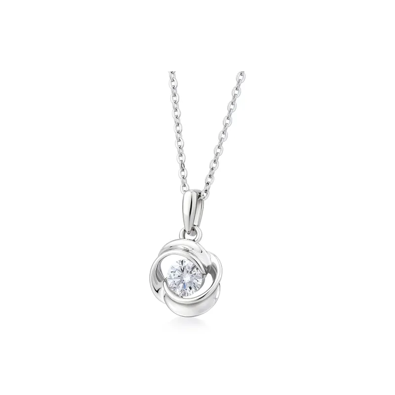 KADER S925/S999/18K Gold Necklaces Women's Silver White, Box Good Luck For Mother-12