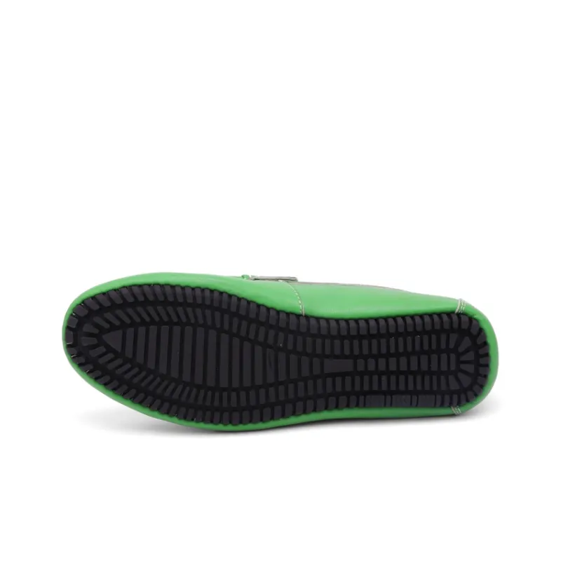 Mr.shang Gommino Loafers Men Low Top Blue/Green-5