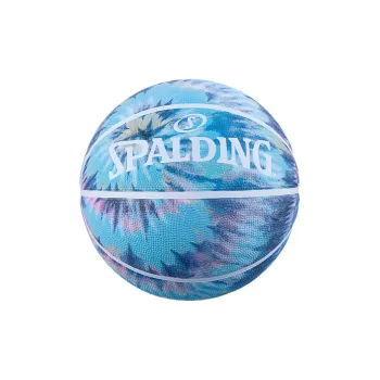 SPALDING Tie dye Series Rubber Basketball Blue Size 7 Training Unisex