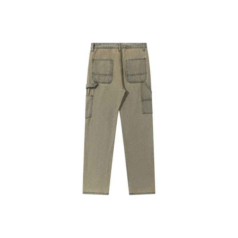 GNOMESHGH Jeans Unisex Yellow Mud Black-10