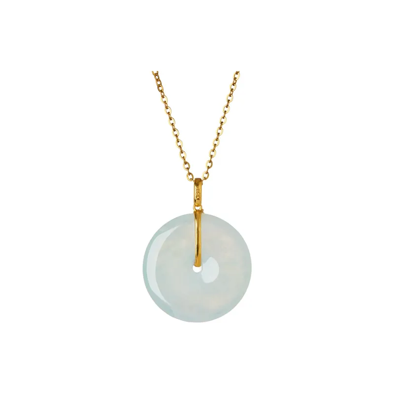 Linguanying Glutinous Jade Jadeite Pendants Women's-0