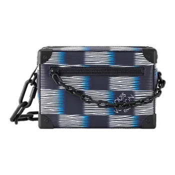 LOUIS VUITTON SOFT TRUNK Damier Rush Epi XL Leather Shoulder Bag Crossbody Bag Mini Men's Blue Moon