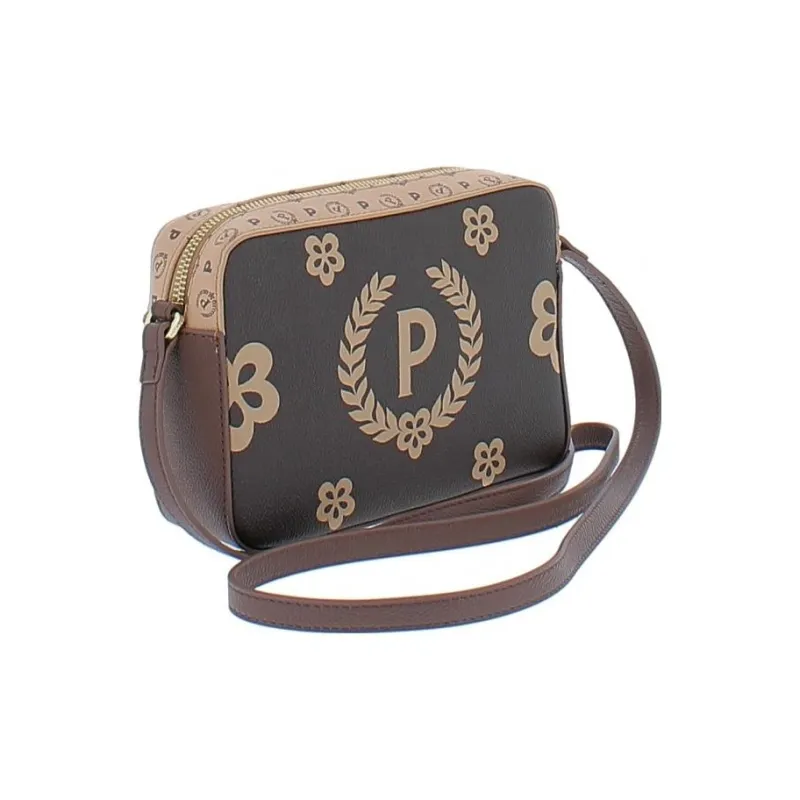 Pollini Polyvinyl Chloride Camera Bag, Crossbody Bag, Shoulder Bag Women's Brown-4