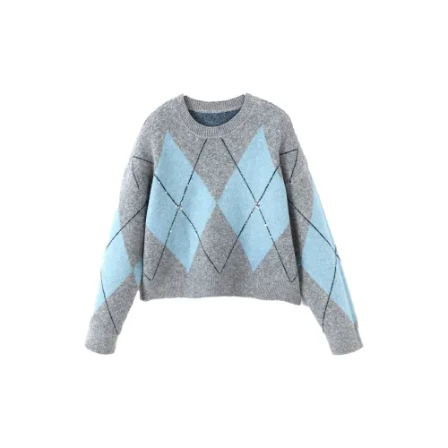 XIANGYING Sweaters Women's Blue