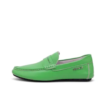 Mr.shang Gommino Loafers Men Low Top Blue/Green