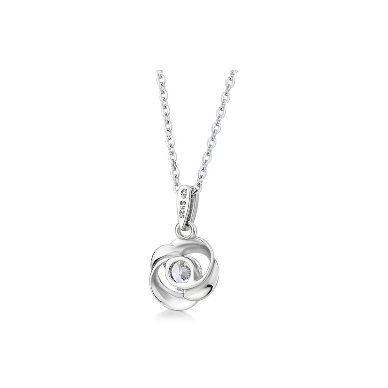 KADER S925/S999/18K Gold Necklaces Women's Silver White, Box Good Luck For Mother-14