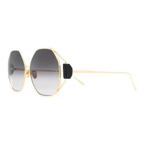 Linda Farrow Marie Heptagonal Sunglasses