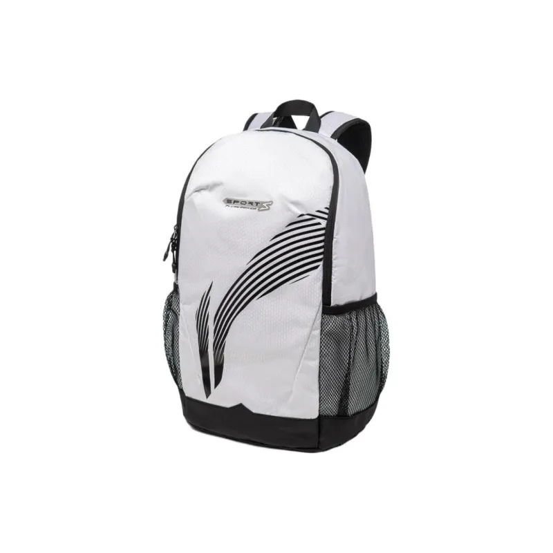 LiNing Fitness Series Polyester Students Backpack Regular Unisex White-1