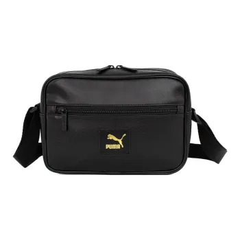 PUMA Artificial Leather Small Square Bag Shoulder Bag, Crossbody Bag Regular Unisex Black