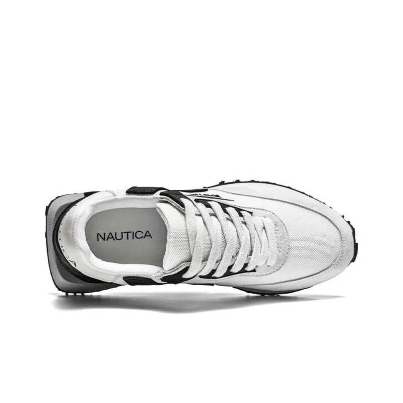 NAUTICA Cushioning Breathable Lightweight Height Increasing Low Top Casual Shoes Women's Black White-2