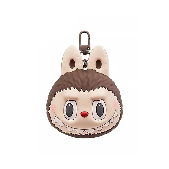 POP MART LABUBU Originals Brown Silicone Earphone Case Trend Based Products-0