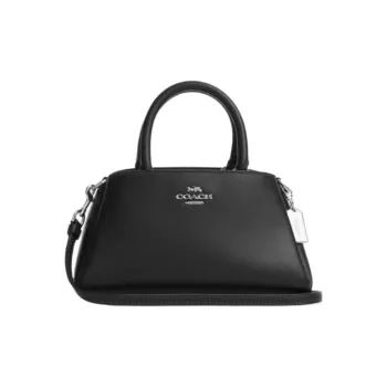 COACH Zuri Cow Leather Shoulder Bag, Crossbody Bag, Handbag Medium Size Women's Black