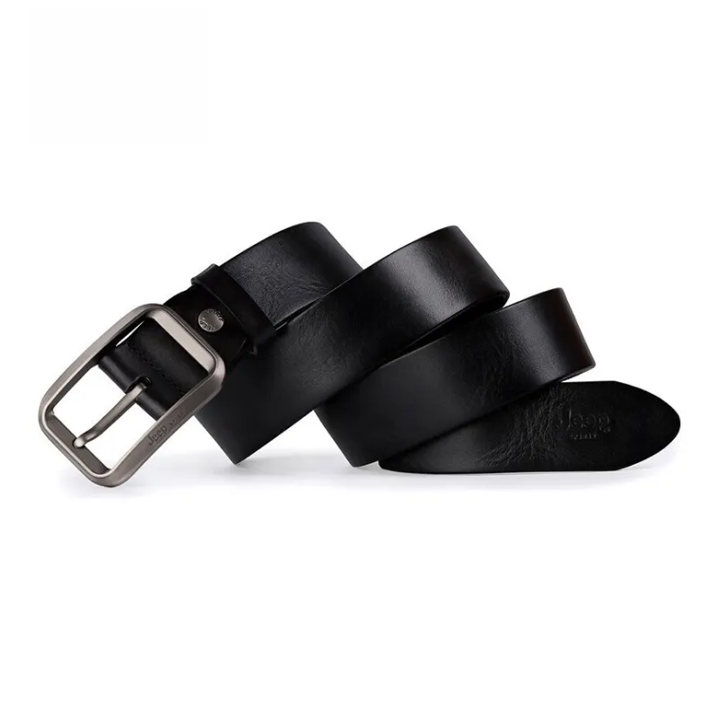 JEEP SPIRIT Top Grain Cow Leather Belts Men's Width 3.8cm-3