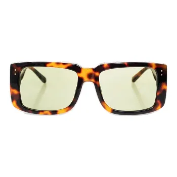 Linda Farrow Morrison Rectangle Frame Sunglasses