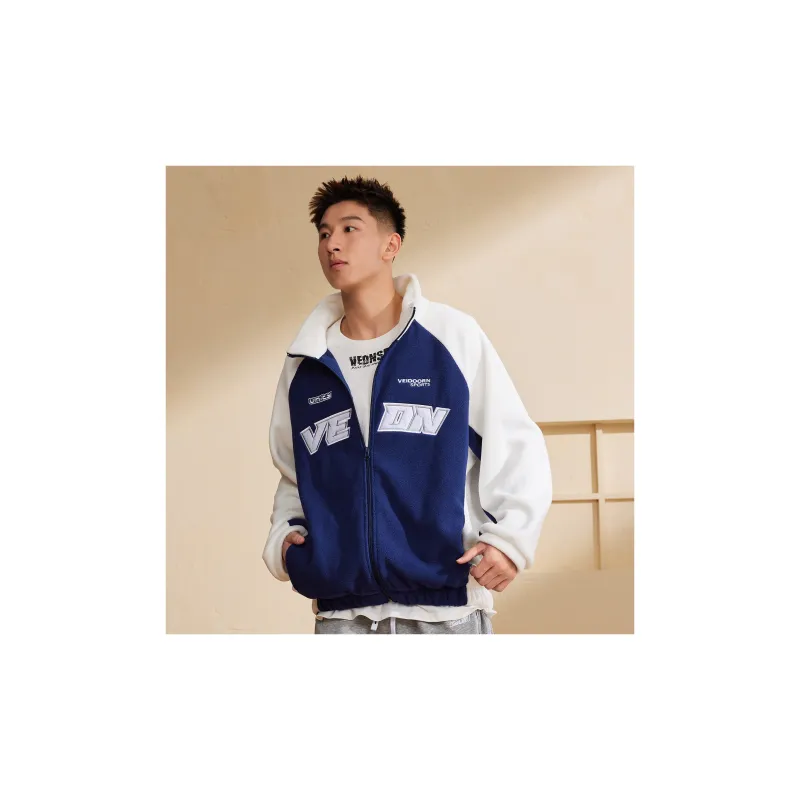 VEIDOORN Sweatshirt Jacket Unisex Resolve Blue White-3