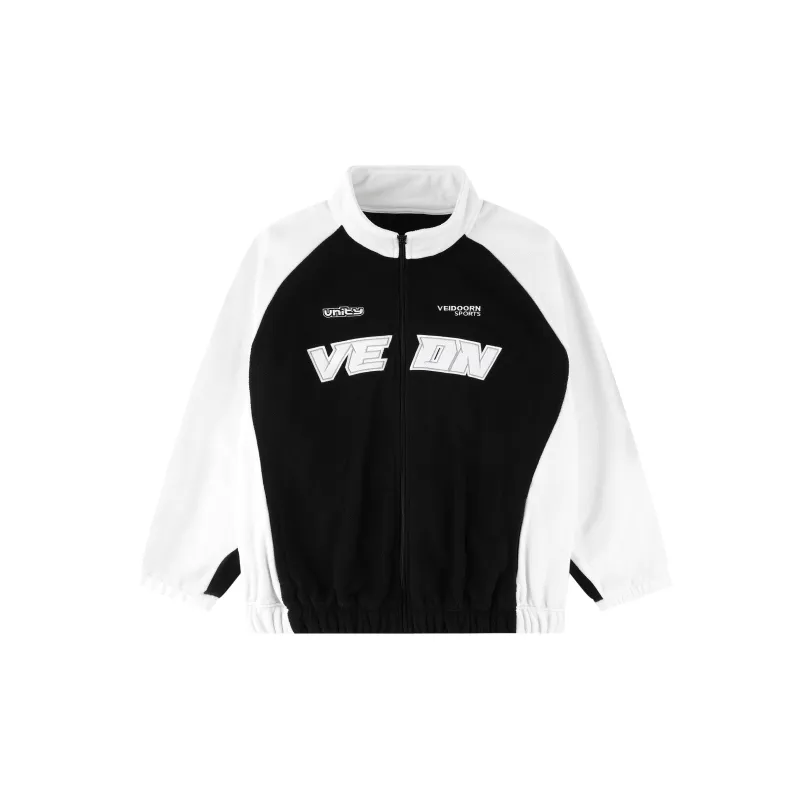 VEIDOORN Sweatshirt Jacket Unisex Resolve Blue White-12