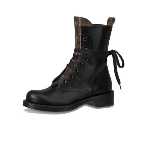 LOUIS VUITTON Ankle Boots Women's Black