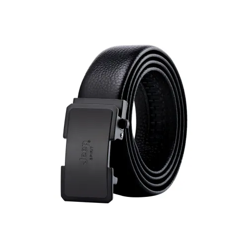 JEEP SPIRIT Automatic Buckle Business Casual Luxe Elegant Top Grain Cow Leather Leather Belts Men's Width: 3.5cm