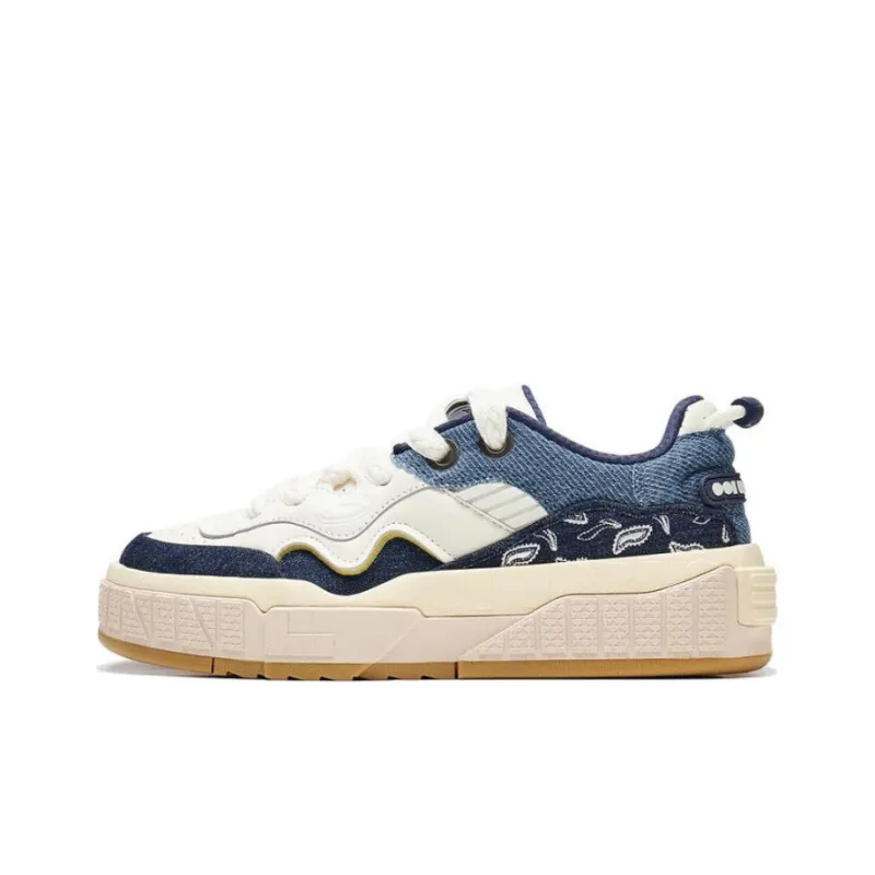 LiNing 001 UNBLOCK Cushioning Wear Resistant Low Top Skateboard Shoes Men's Blue-0