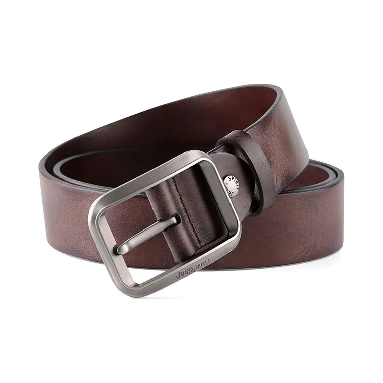 JEEP SPIRIT Top Grain Cow Leather Belts Men's Width 3.8cm-5