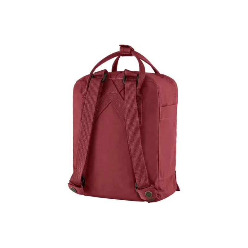 Fjallraven Leather Small IPad Backpack Unisex Bull Red-3