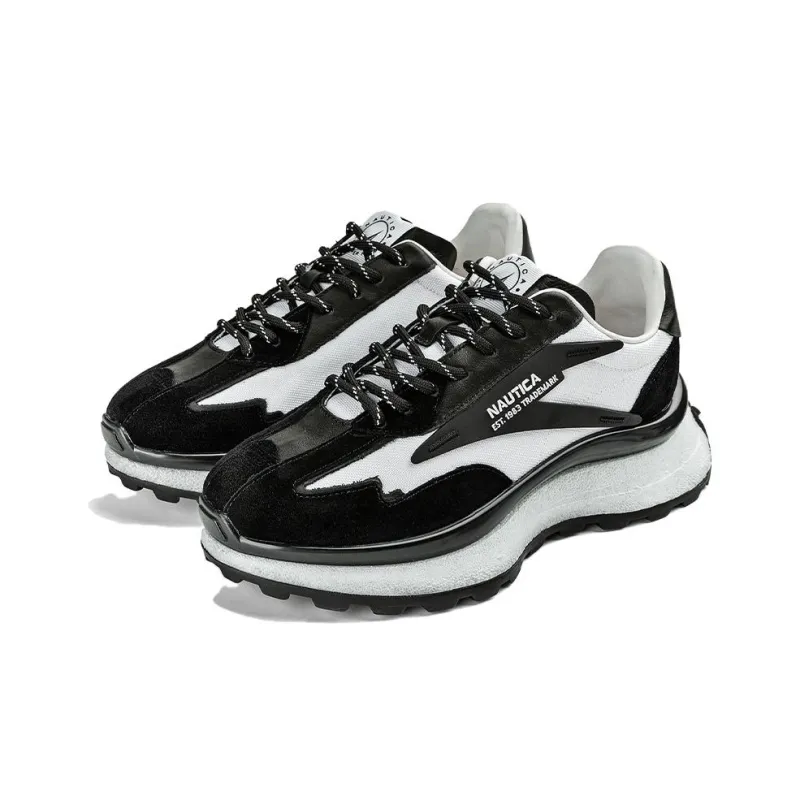 NAUTICA Low Top Casual Shoes Women's Black White-2