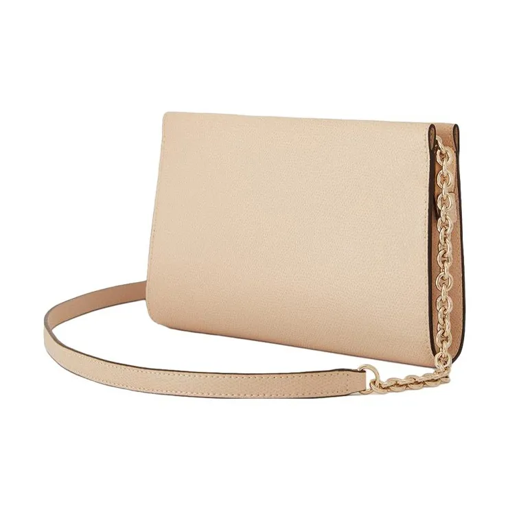 Furla Textured Leather Shoulder Bag, Crossbody Bag Mini Women's Ecru-4