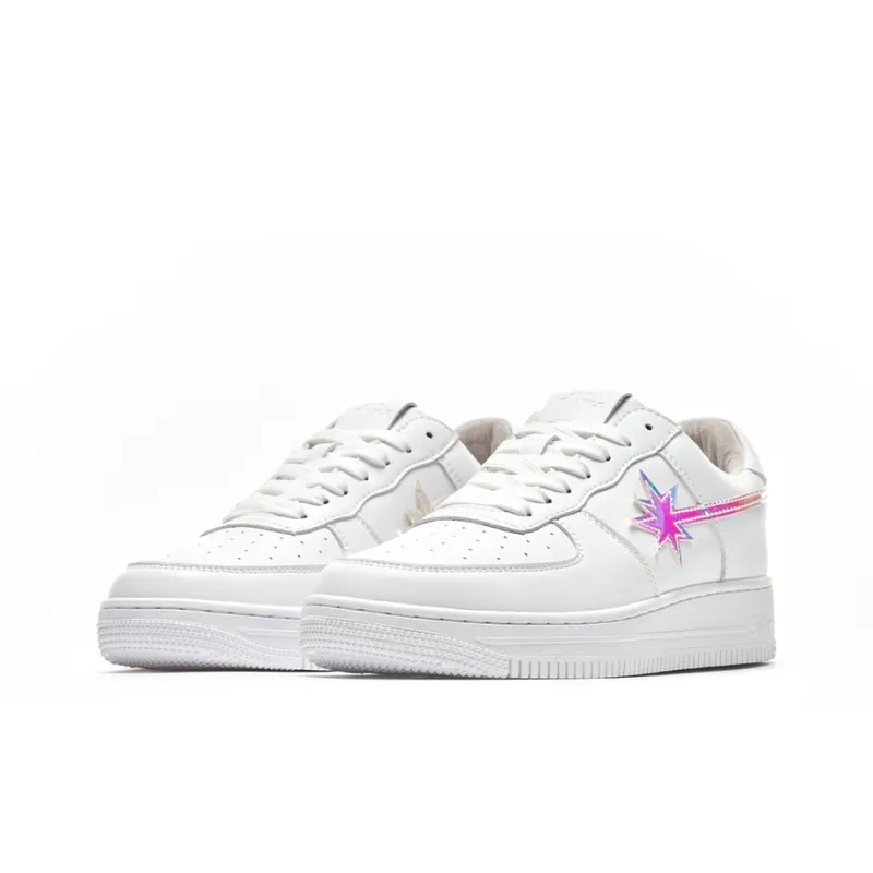 Starwalk Soldier Warm Slip Resistant Cushioning Wear Resistant Breathable Low Top Skateboard Shoes Unisex White-2