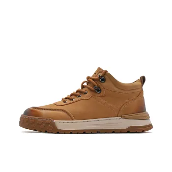 C°BANNER High Top Skateboard Shoes Men's Earth Yellow