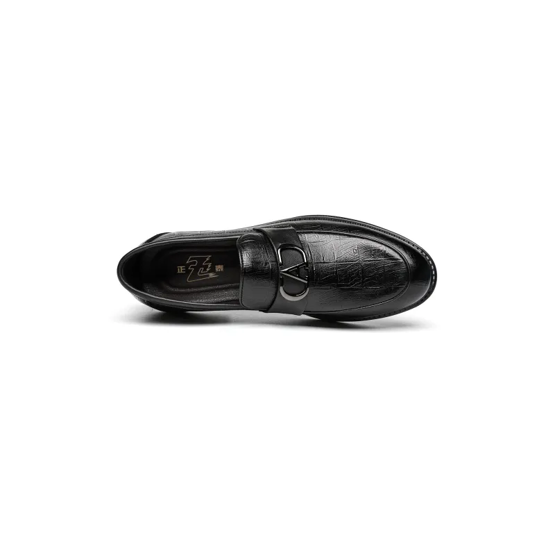 CHINT Loafers Men Low Top Black-3